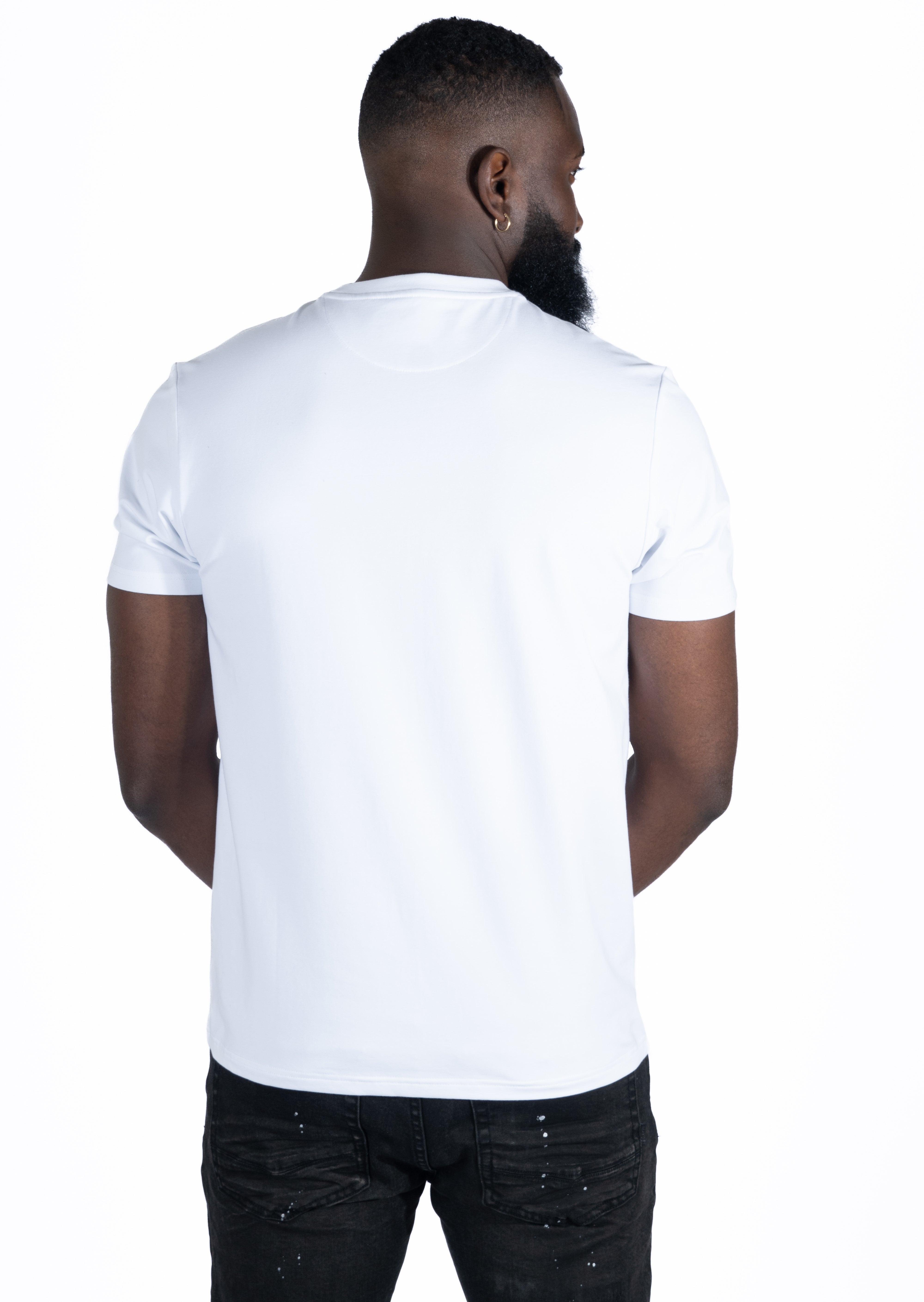 Makobi M311 Dober Tee in White, view 3