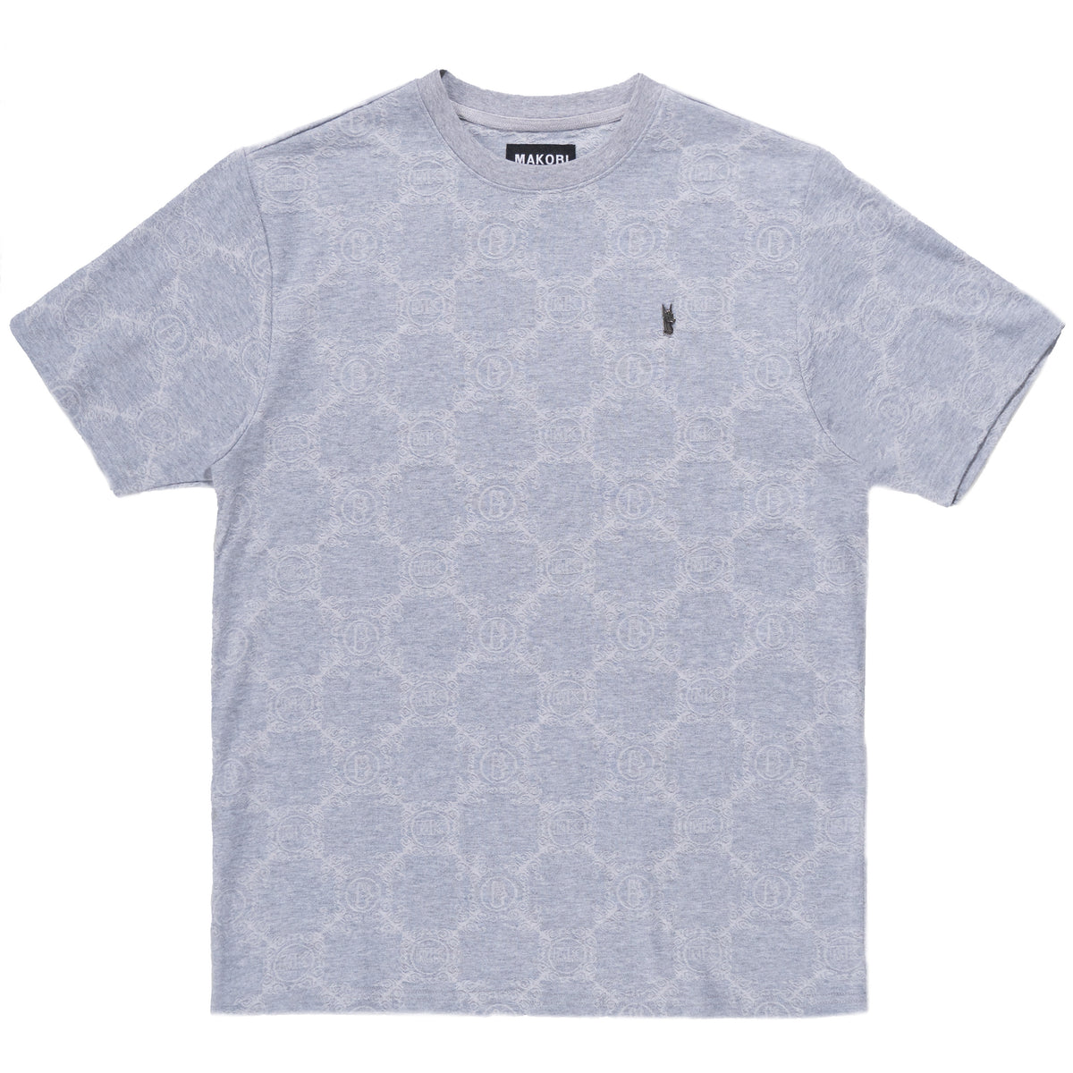 Makobi M335 Caspar Embossed Tee in Gray