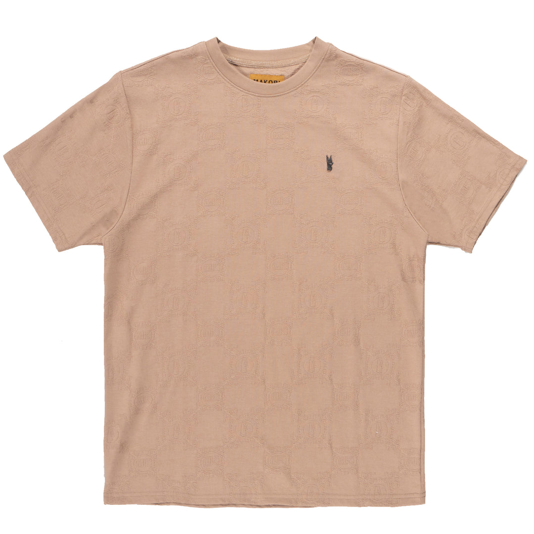 M335 Caspar Embossed Tee - Khaki