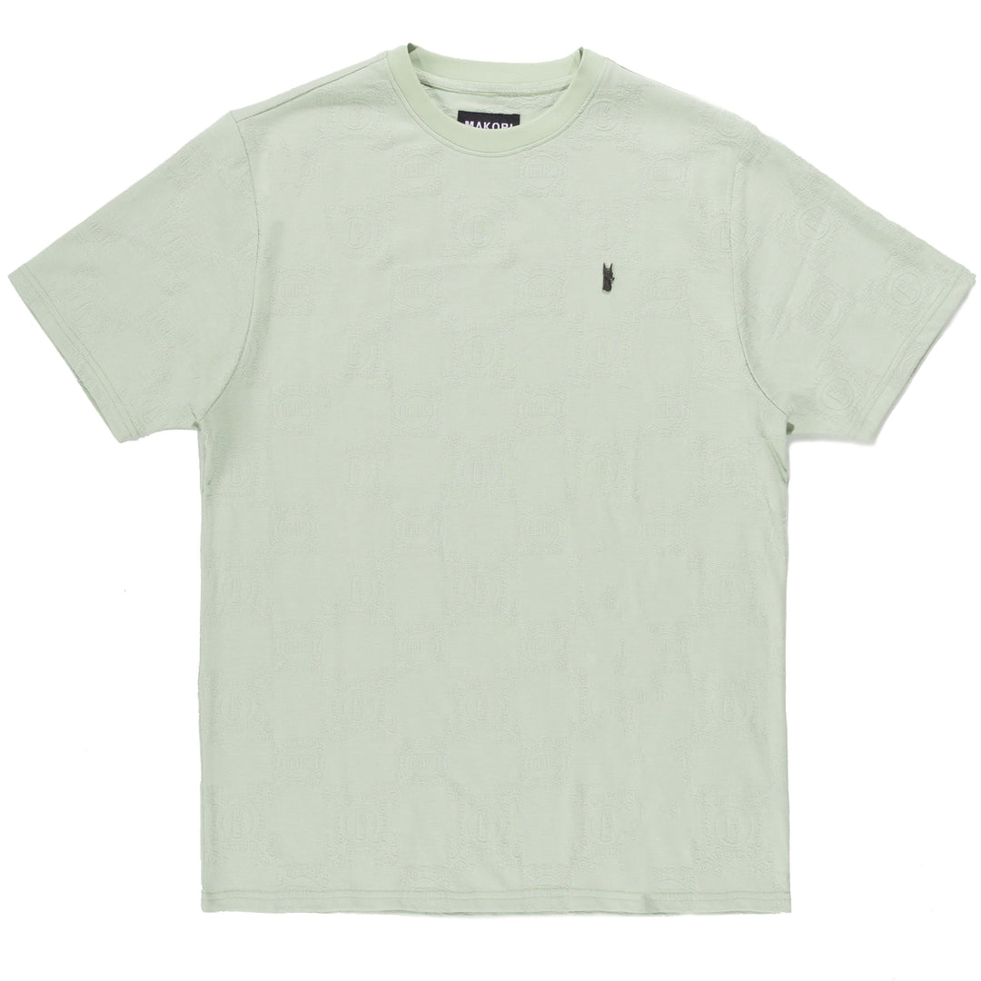 M335 Caspar Embossed Tee - Olive