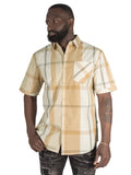Makobi V829 Colton Plaid Shirt in Natural