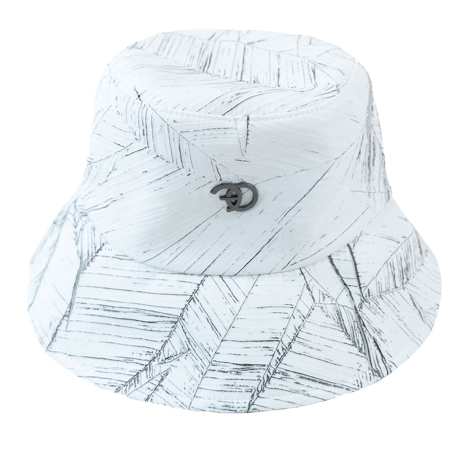 F004 Monico Nylon Bucket Hat - White