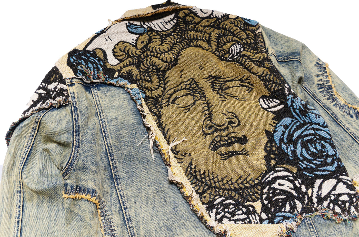 F1044 Cashay Tapestry Denim Jacket - Dirt (NOT SOLD SEPERATELY)
