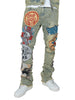 F1945 Brave Heart Stacked Jeans- Dirt