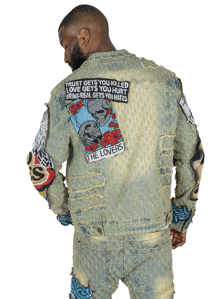 Denim Jacket F1055 Brave Heart - Dirt