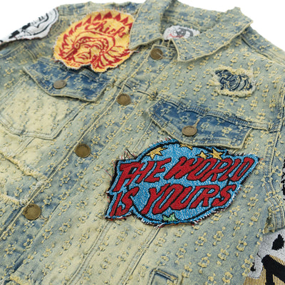 F1055 Brave Heart Denim Jacket - Dirt