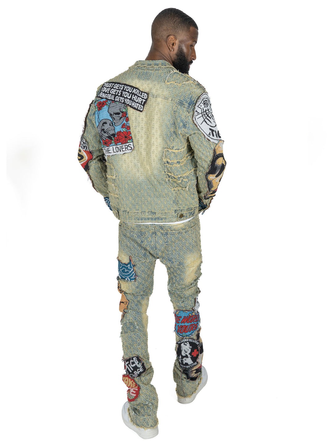 Denim Jacket F1055 Brave Heart - Dirt