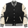 F1060 Cashay Wool Varsity Jacket - Black