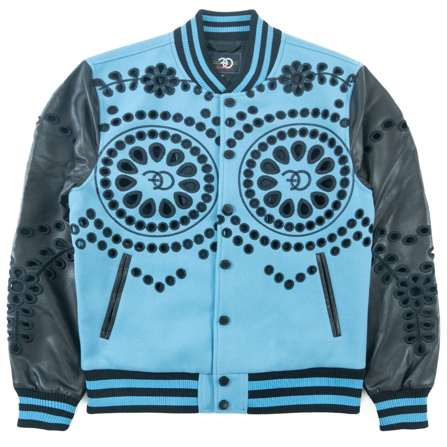 F1060 Cashay Wool Varsity Jacket - Blue