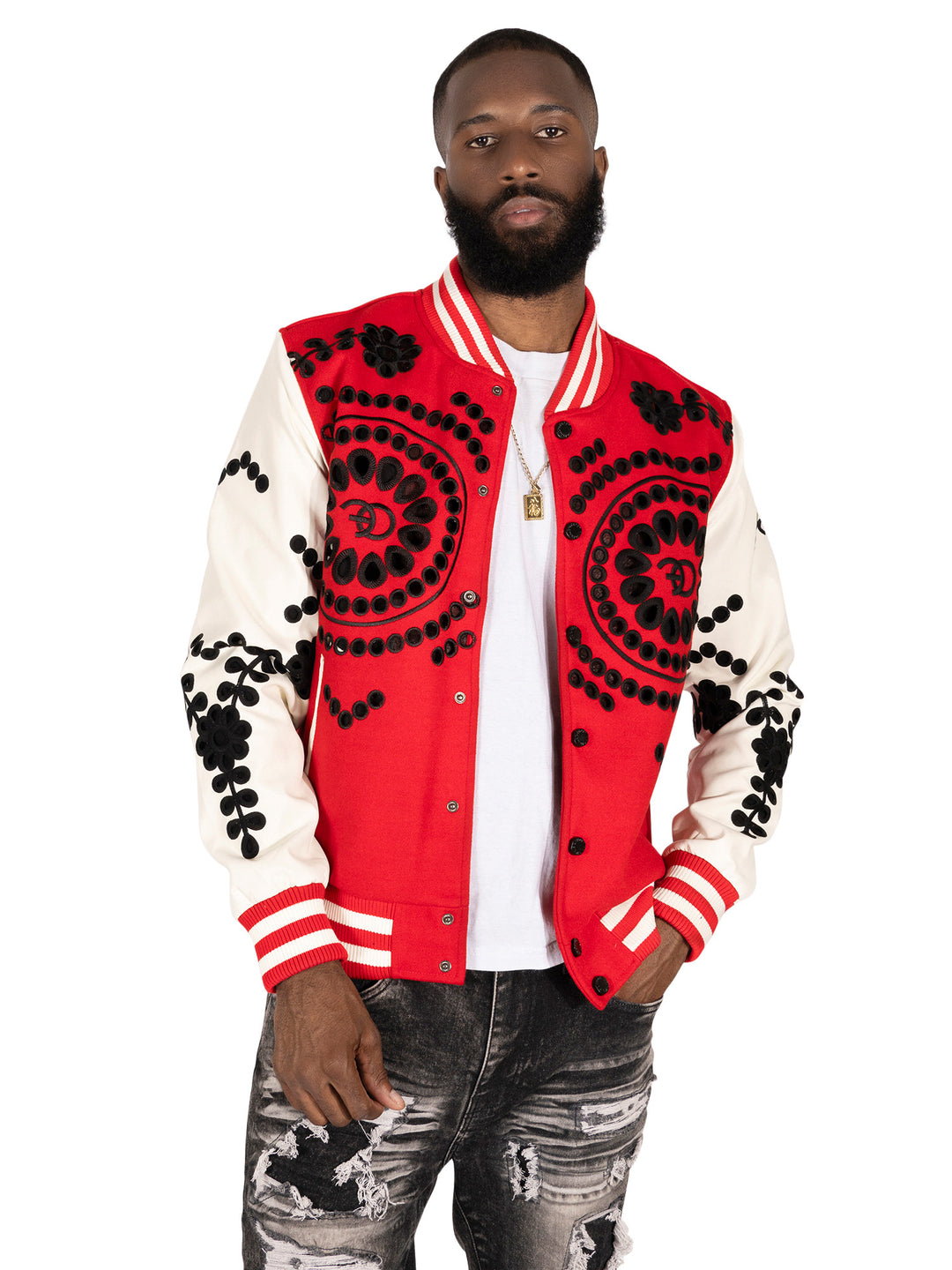 B17729 美品 BBC×BiSH BOA VARISITY JACKET L VARSITY JACKETS- – Makobi Jeans USA