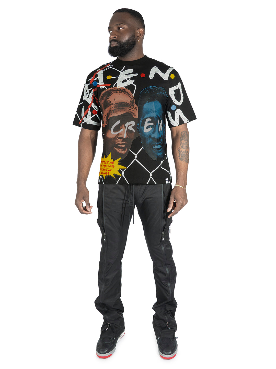 F124 Crew Love Tee - Black