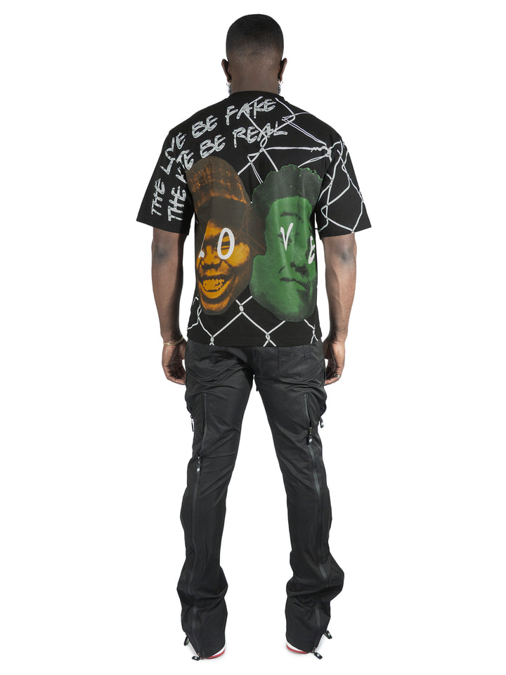 F124 Crew Love Tee - Black