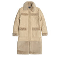 Makobi F1300 Heritage Long Quilted Coat in Natural