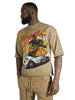 F132 Motion Sickness Cropped Tee - Mocha
