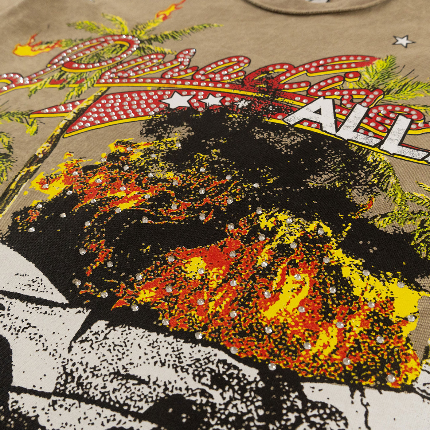 F132 Motion Sickness Cropped Tee - Mocha