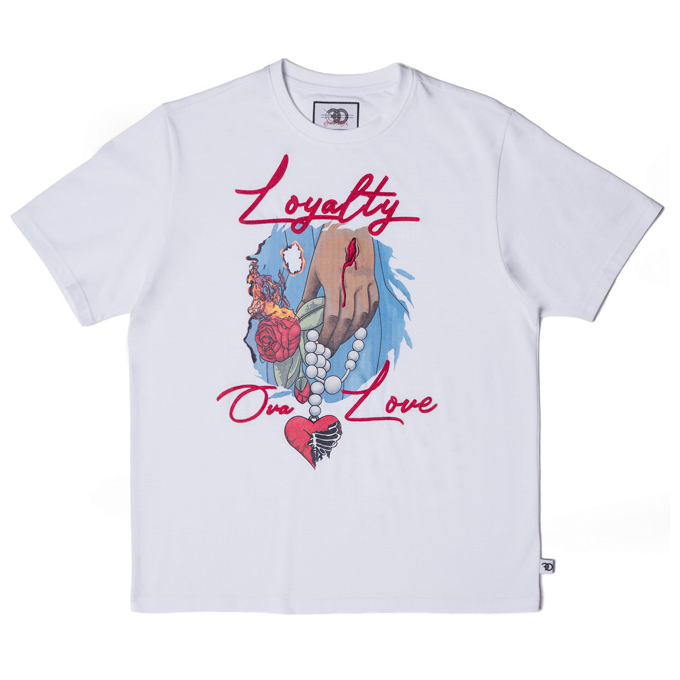 F134 Loyalty Over Love Tee - White
