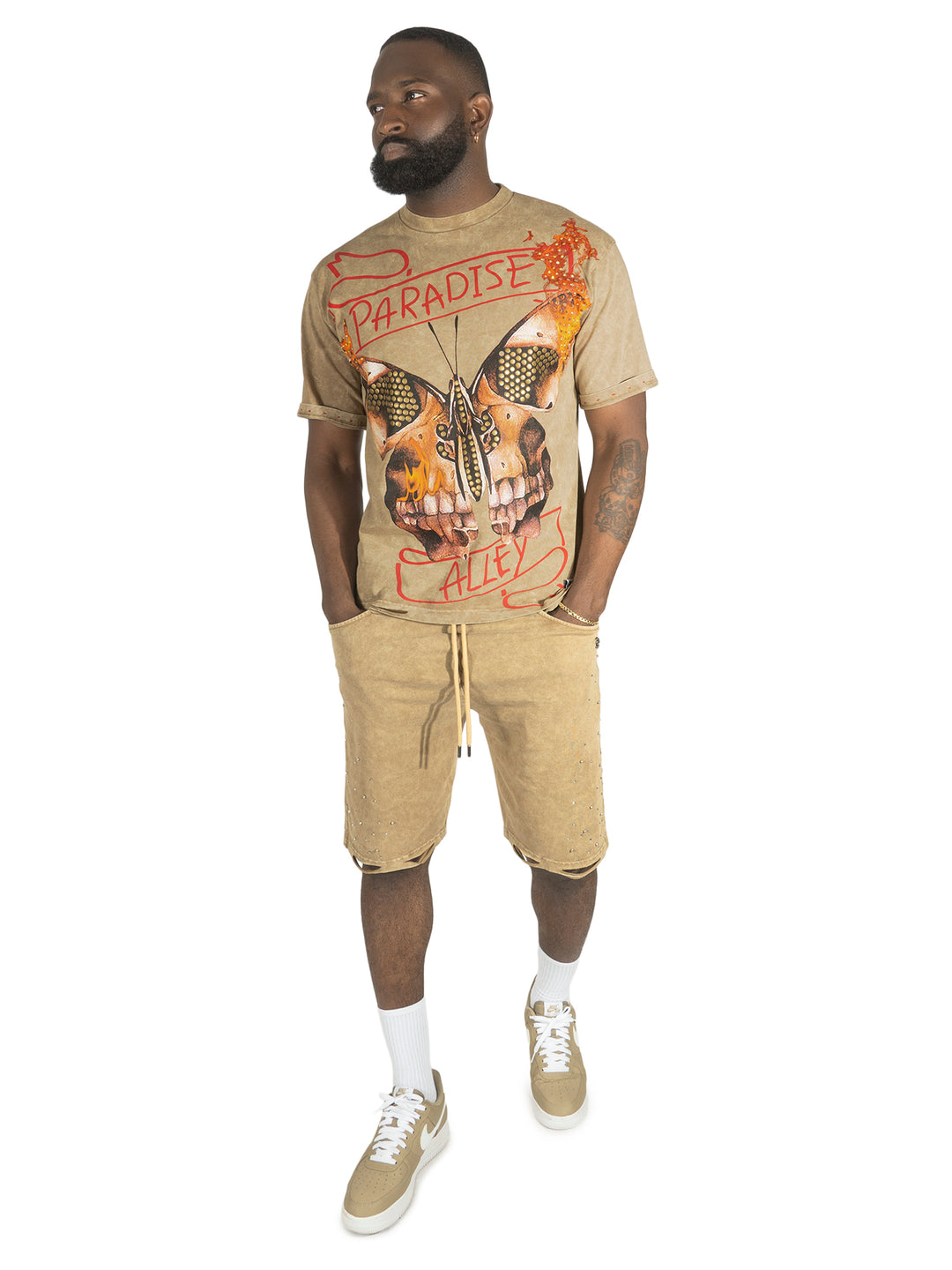 F139 House of Saints Boxed Tee - Mocha