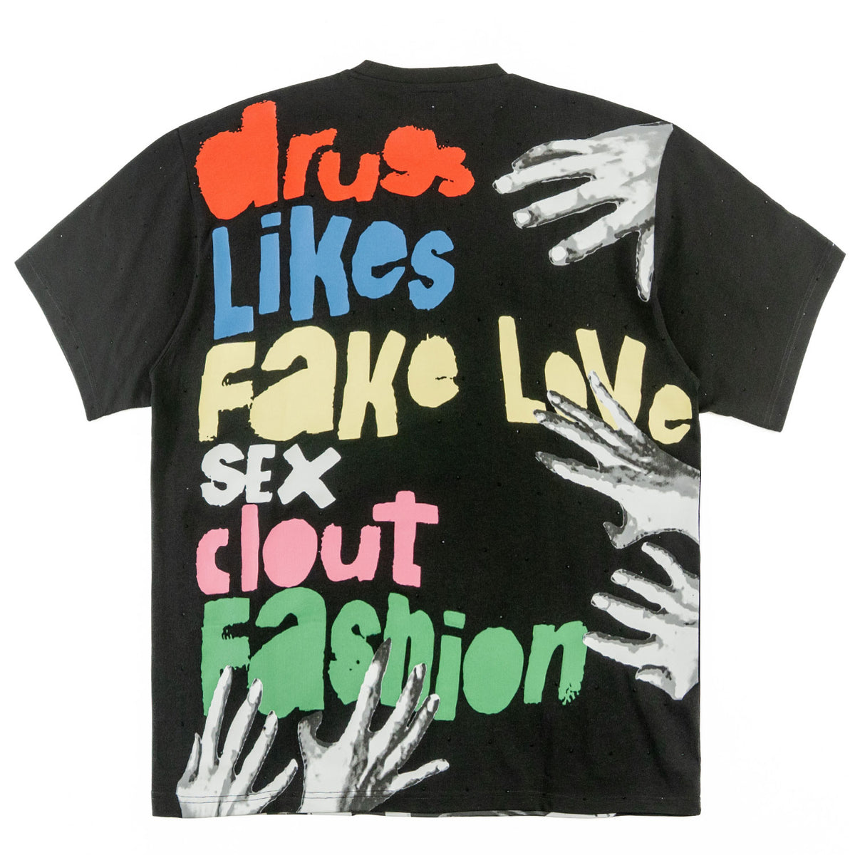 Makobi F143 Price of FAME Tee in Black, view 4