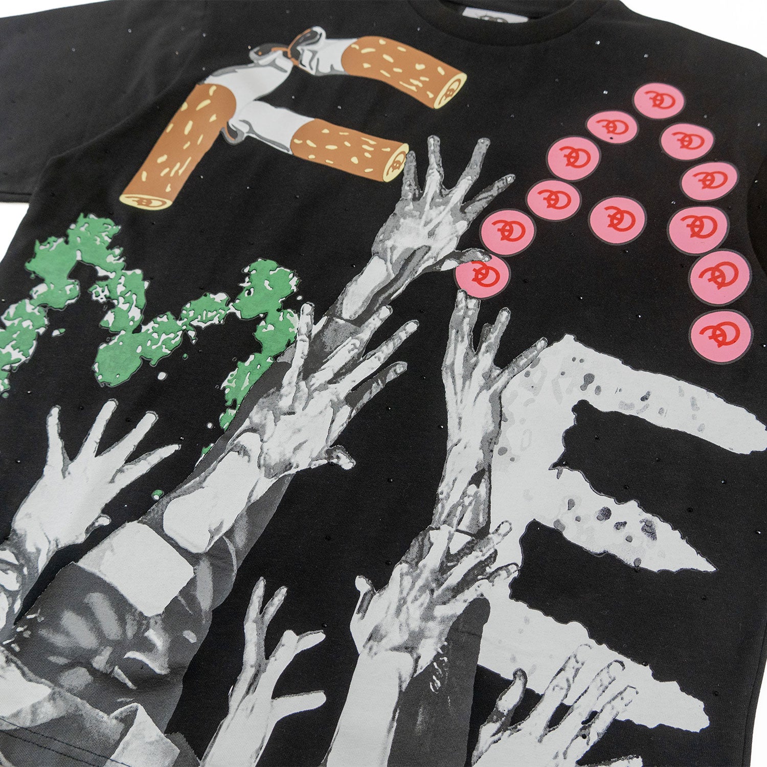 Makobi F143 Price of FAME Tee in Black, view 5