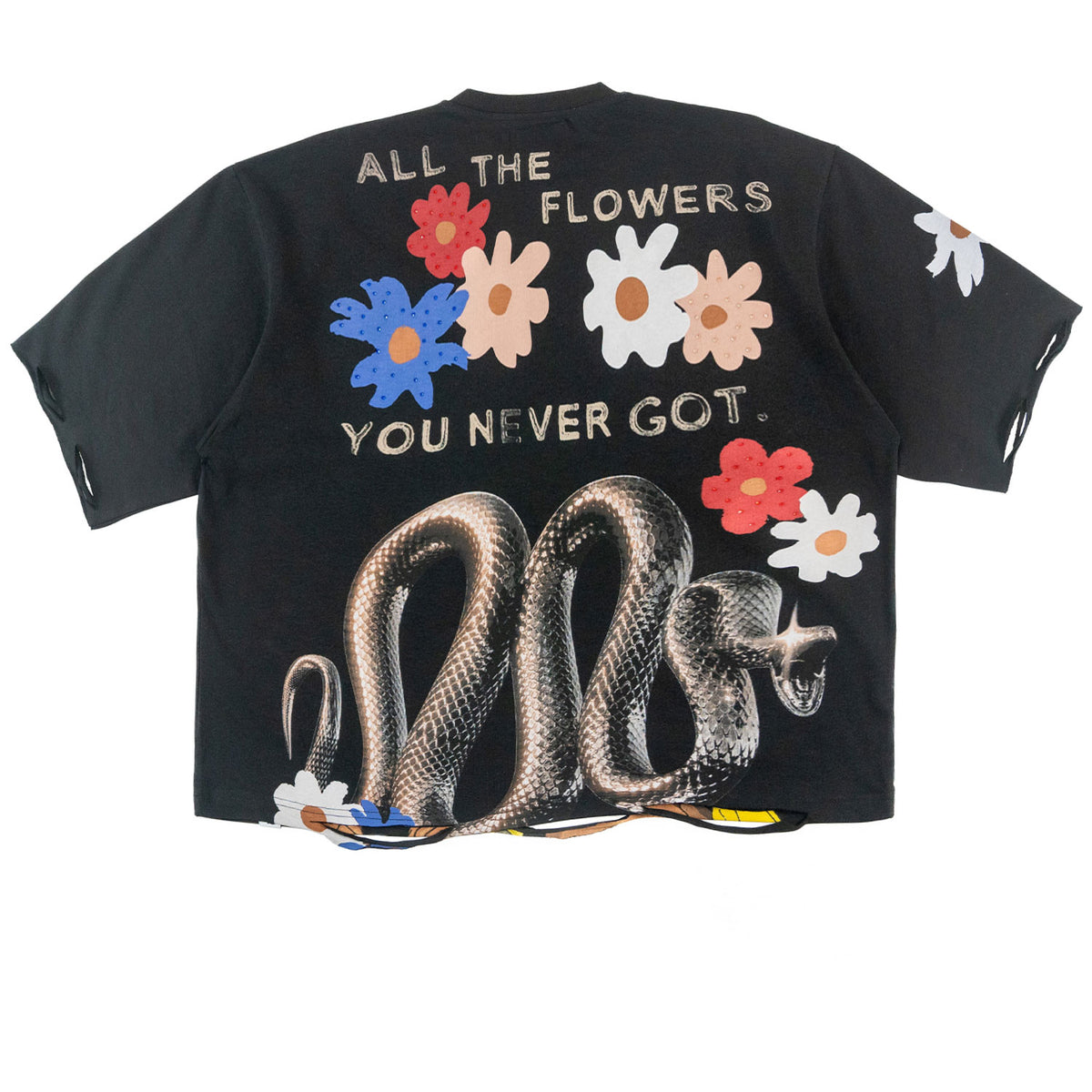 F154 GOAT Crop Tee - Black
