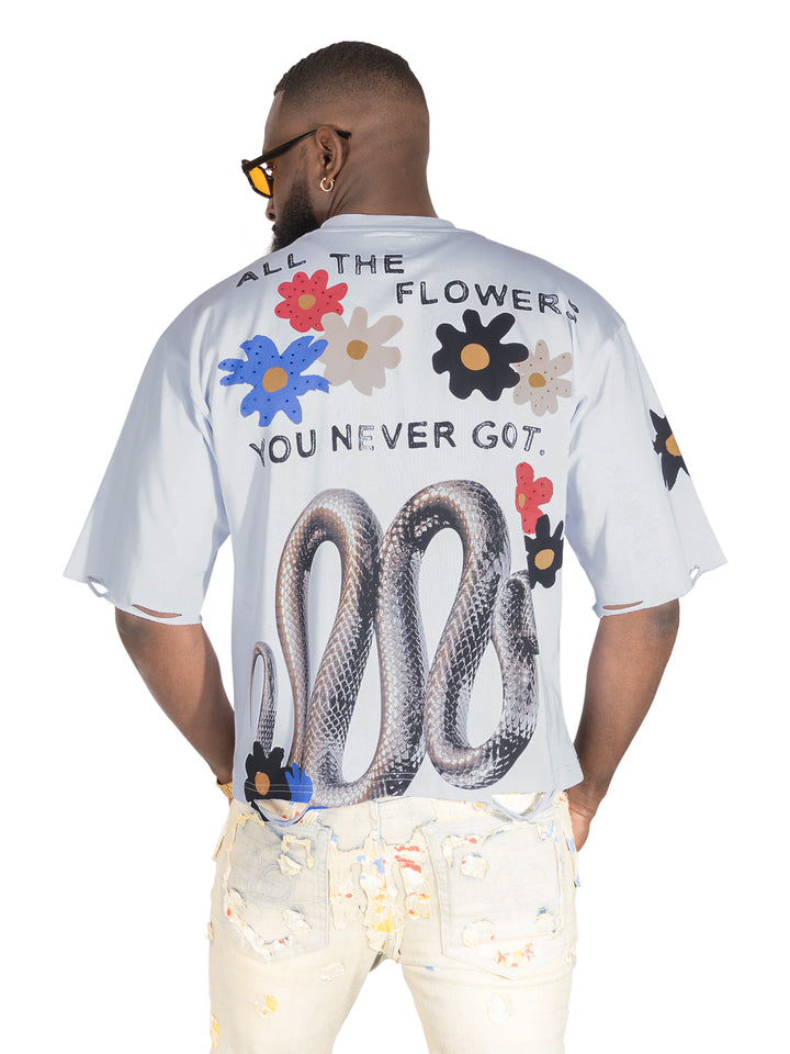 F154 GOAT Crop Tee - White