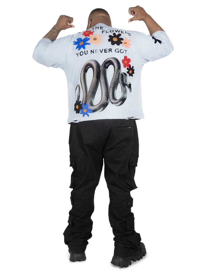 F154 GOAT Crop Tee - White