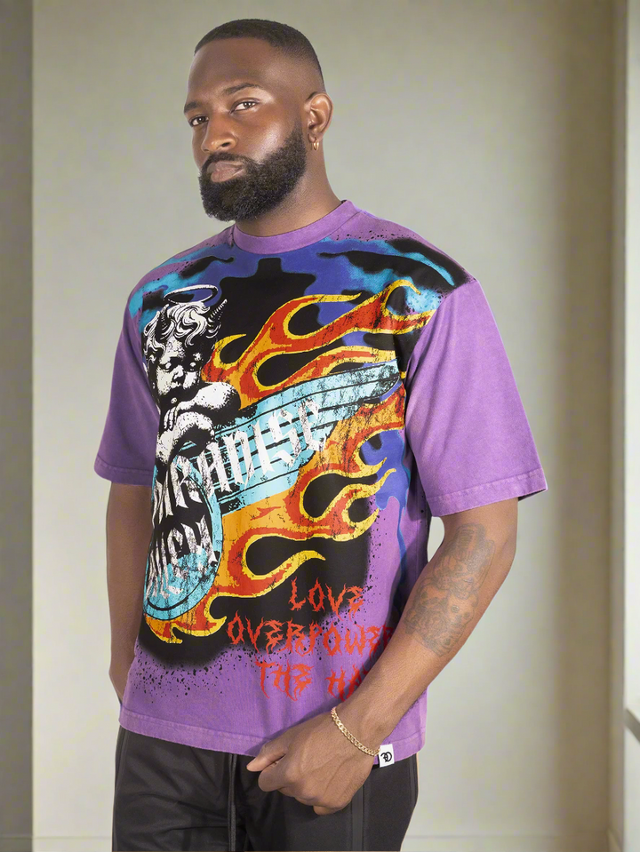 Tee | F169 Fake Love - Purple