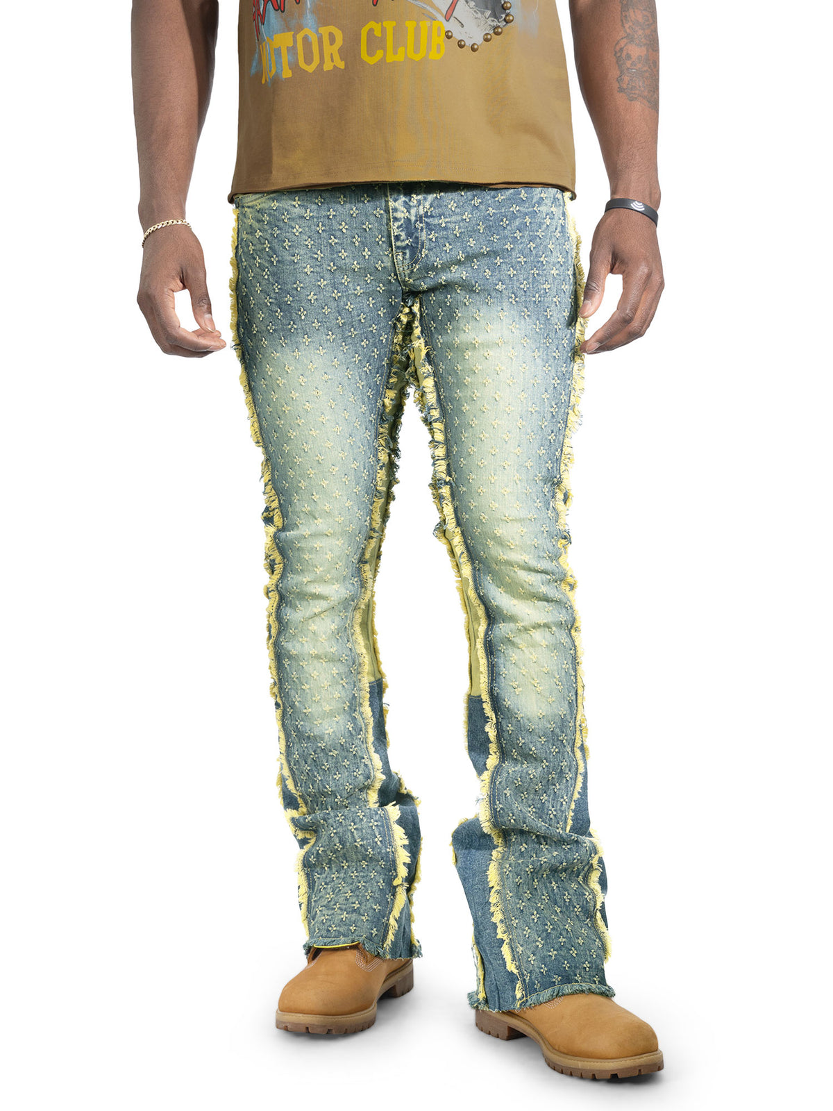 F1702 Phalon Stacked Jeans - Dirt