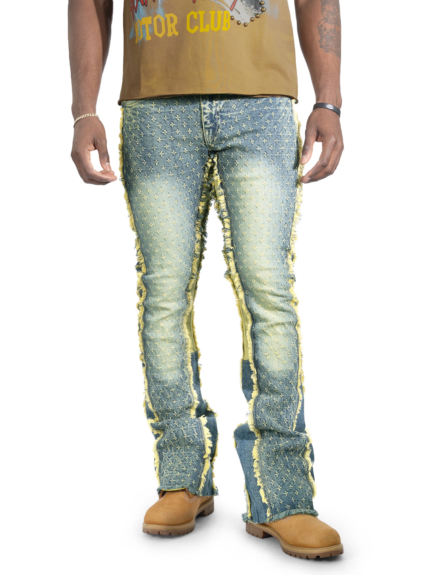 F1702 Phalon Stacked Jeans - Dirt
