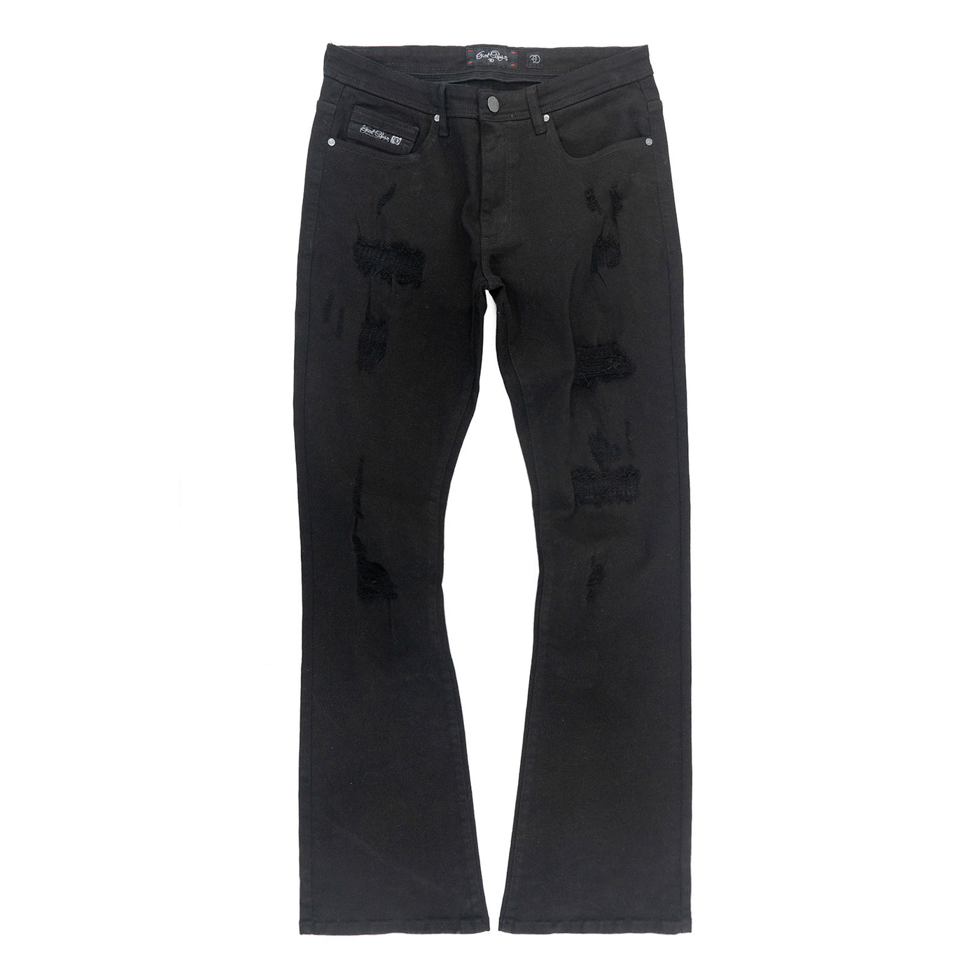 Jeans | F1712 Alono Stacked Jeans - Black-Black