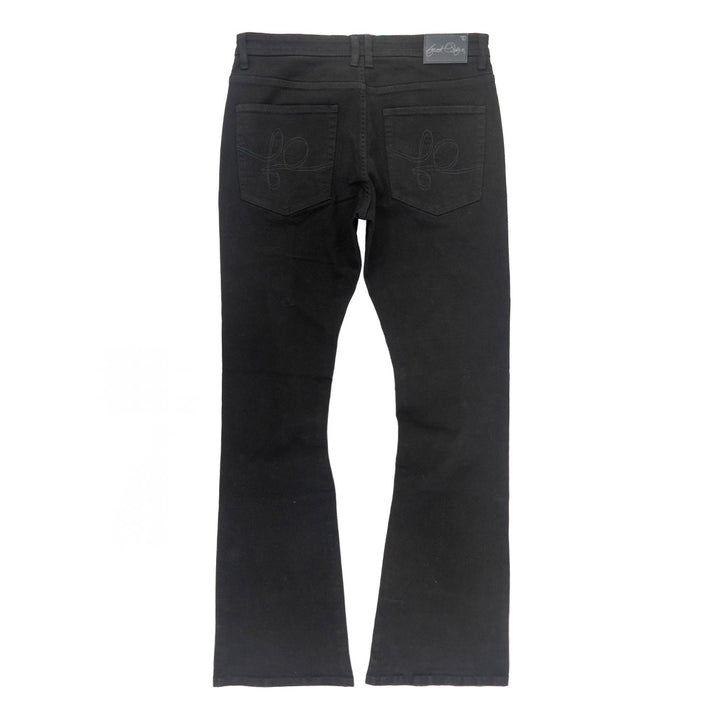 Jeans | F1712 Alono Stacked Jeans - Black-Black