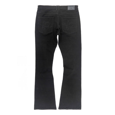 Jeans | F1712 Alono Stacked Jeans - Black-Black