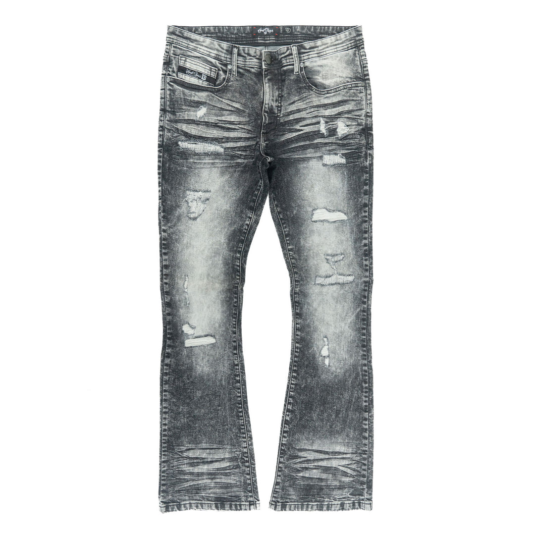 Jeans | F1712 Alono Stacked Jeans - Black Wash