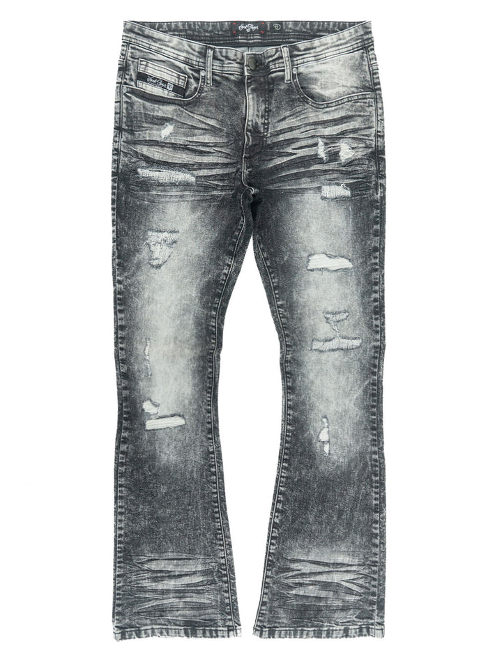 Jeans | F1712 Alono Stacked Jeans - Black Wash