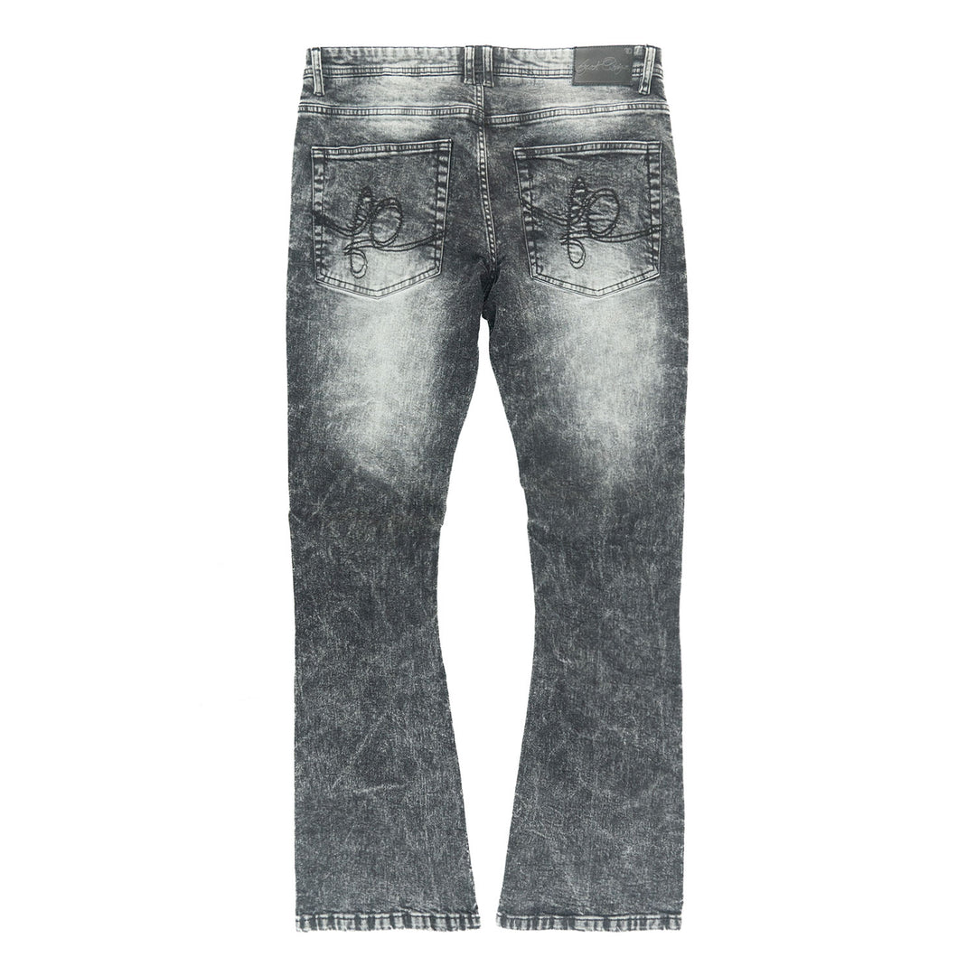 Jeans | F1712 Alono Stacked Jeans - Black Wash