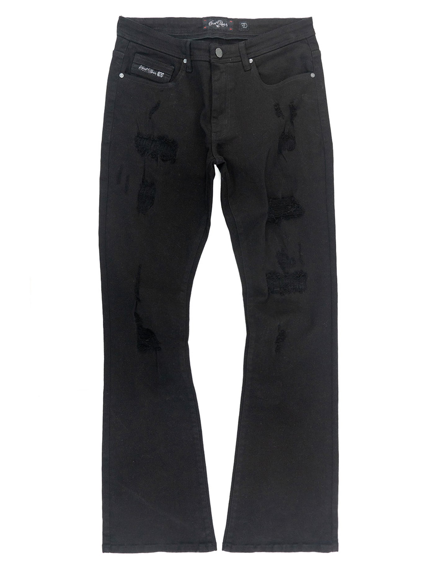 Jeans | F1712 Alono Stacked Jeans - Black-Black