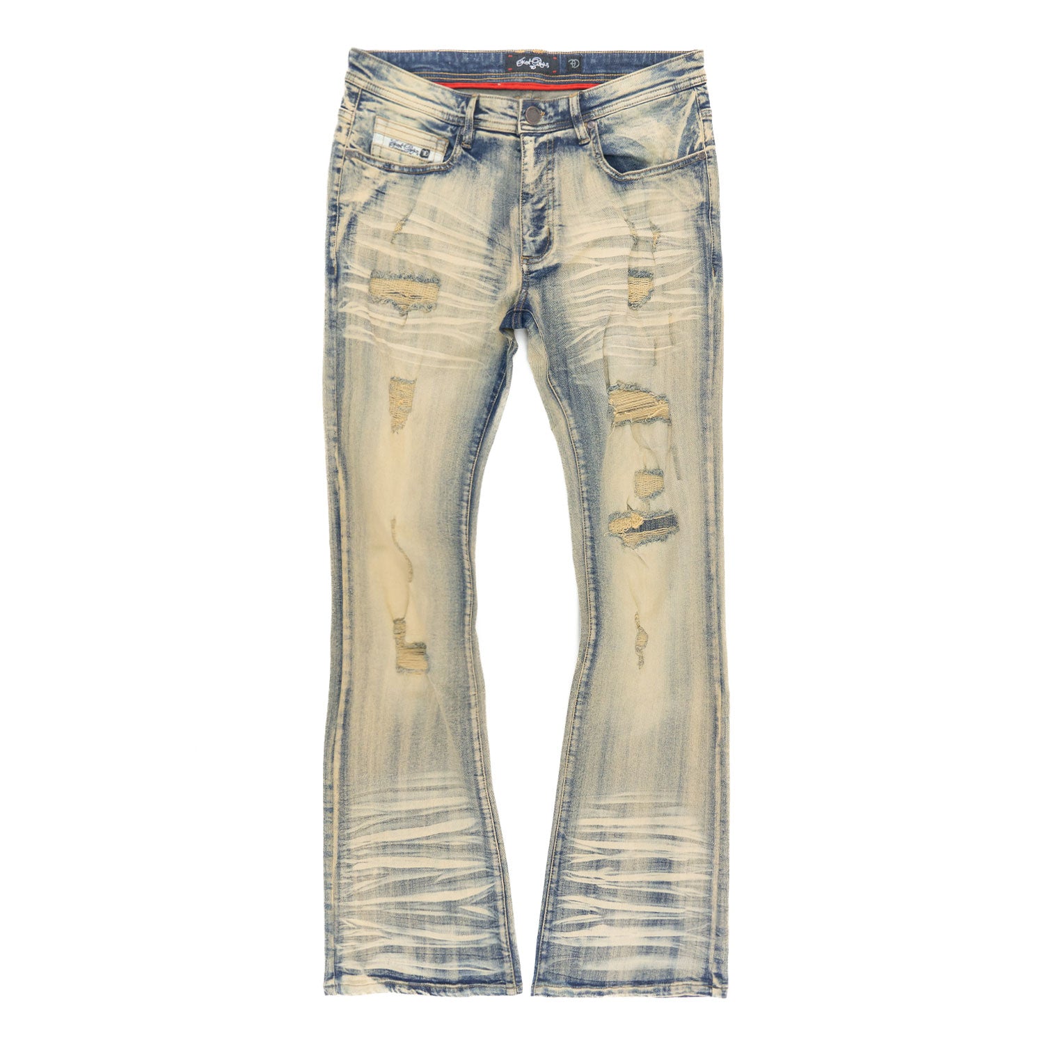 Makobi F1712 Alono Stacked Jeans in Dirt, view 4