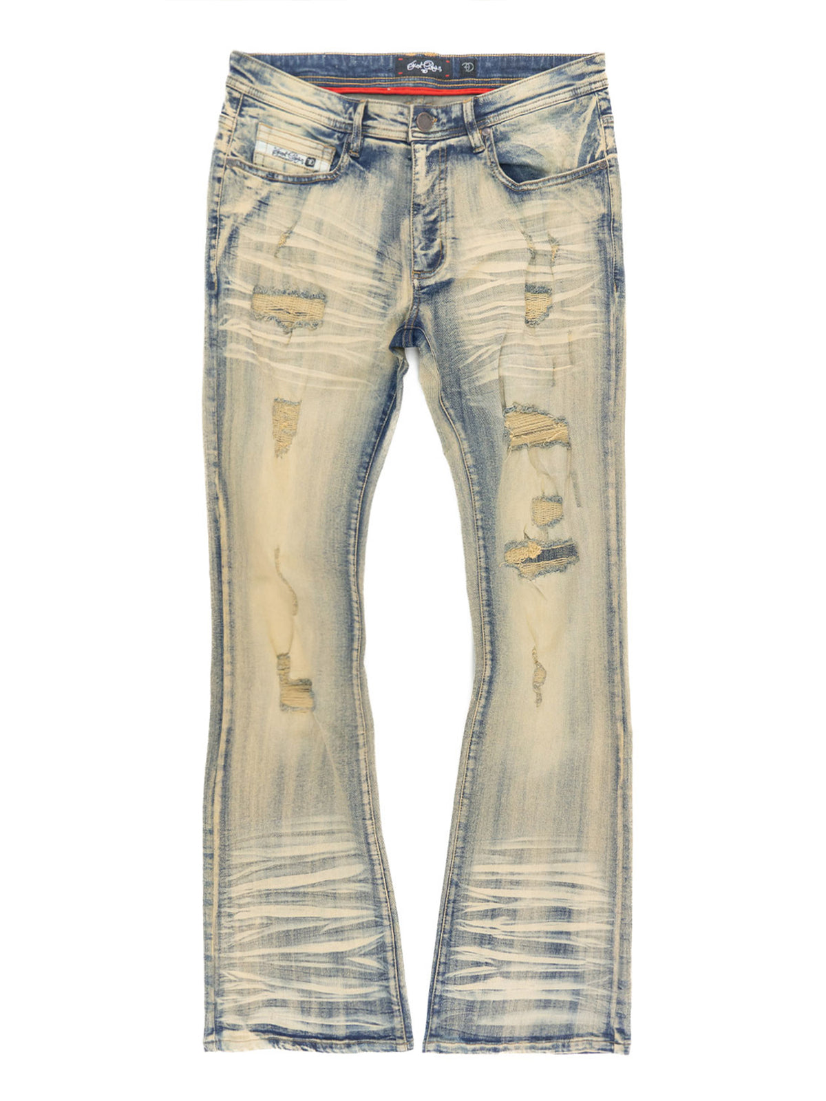Makobi F1712 Alono Stacked Jeans in Dirt, view 3