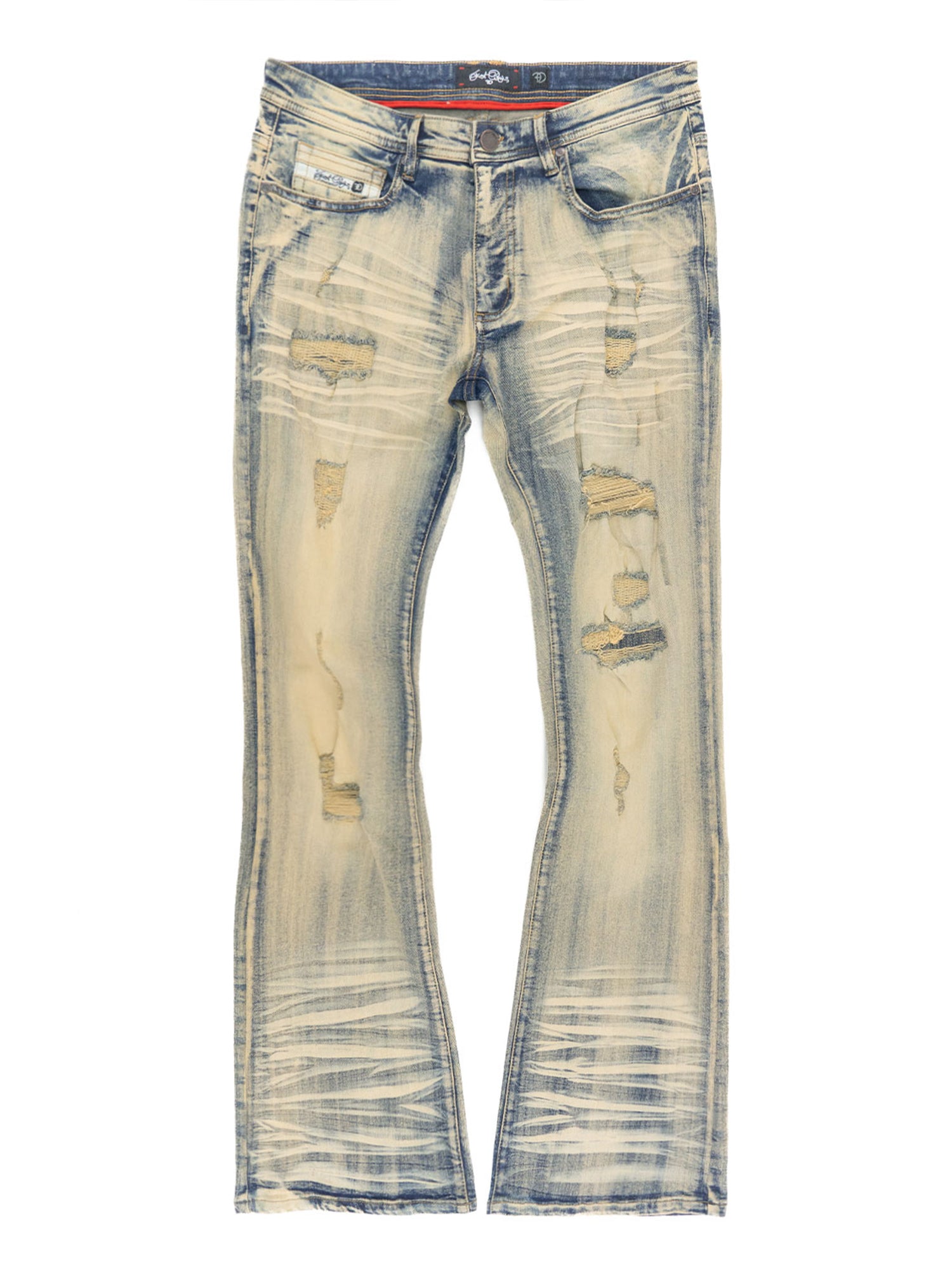 Makobi F1712 Alono Stacked Jeans in Dirt, view 3
