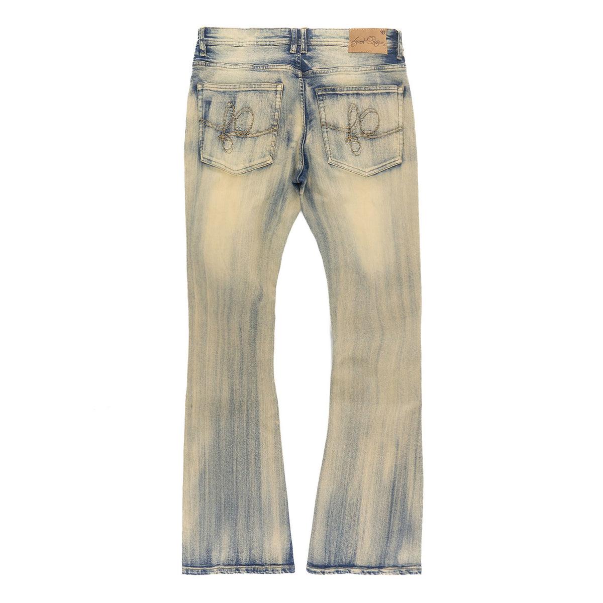 Makobi F1712 Alono Stacked Jeans in Dirt, view 6