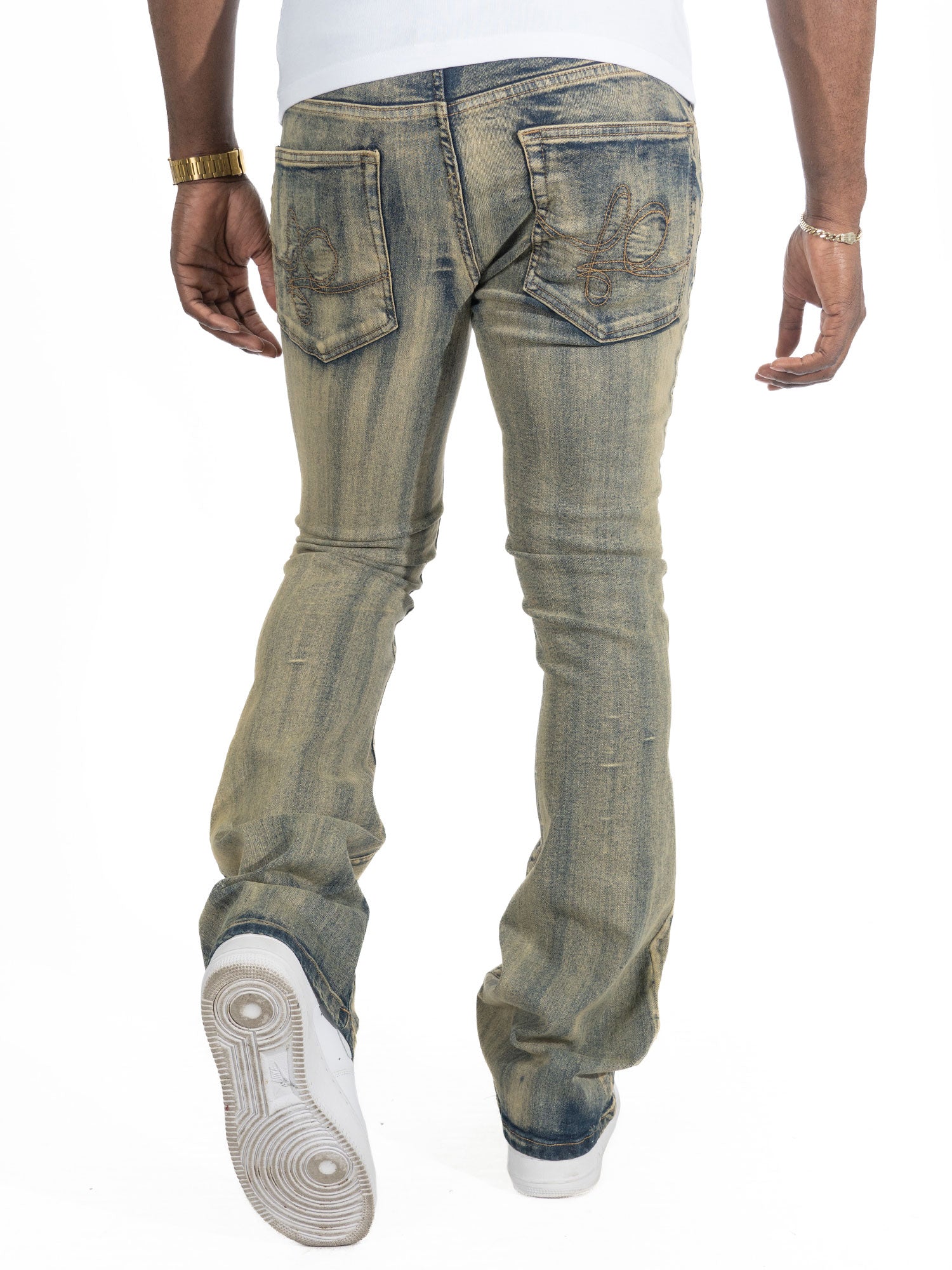F1712 Alono Stacked Jeans - Dirt