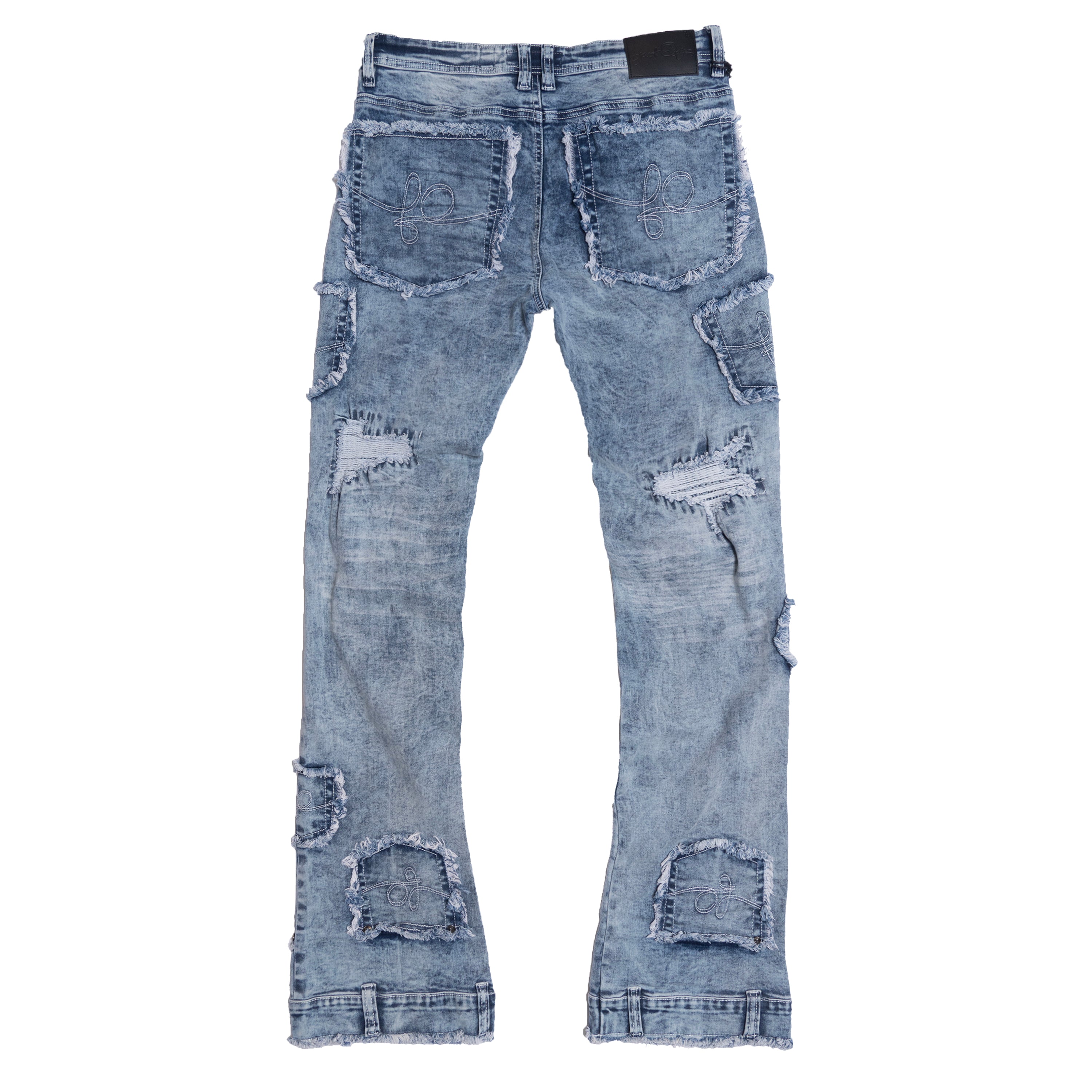 F1721 Rackade Stacked Jeans - Light Wash