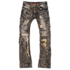 F1721 Rackade Stacked Jeans - Olive