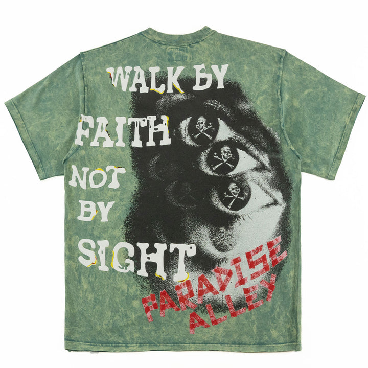 F172 Walk By Faith Box Tee - Green
