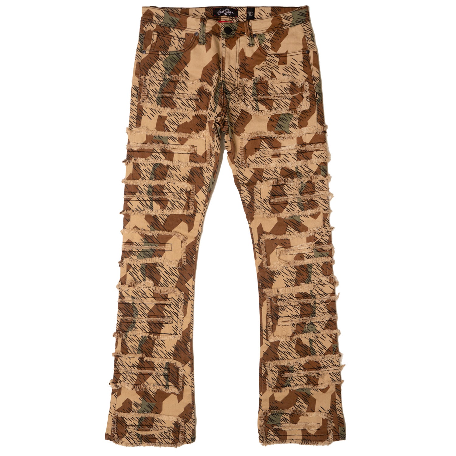 F1732 Cashay Stacked Jeans - Camo