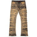Makobi F1732 Cashay Stacked Jeans in Dirt