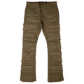 F1732 Cashay Stacked Jeans - Olive