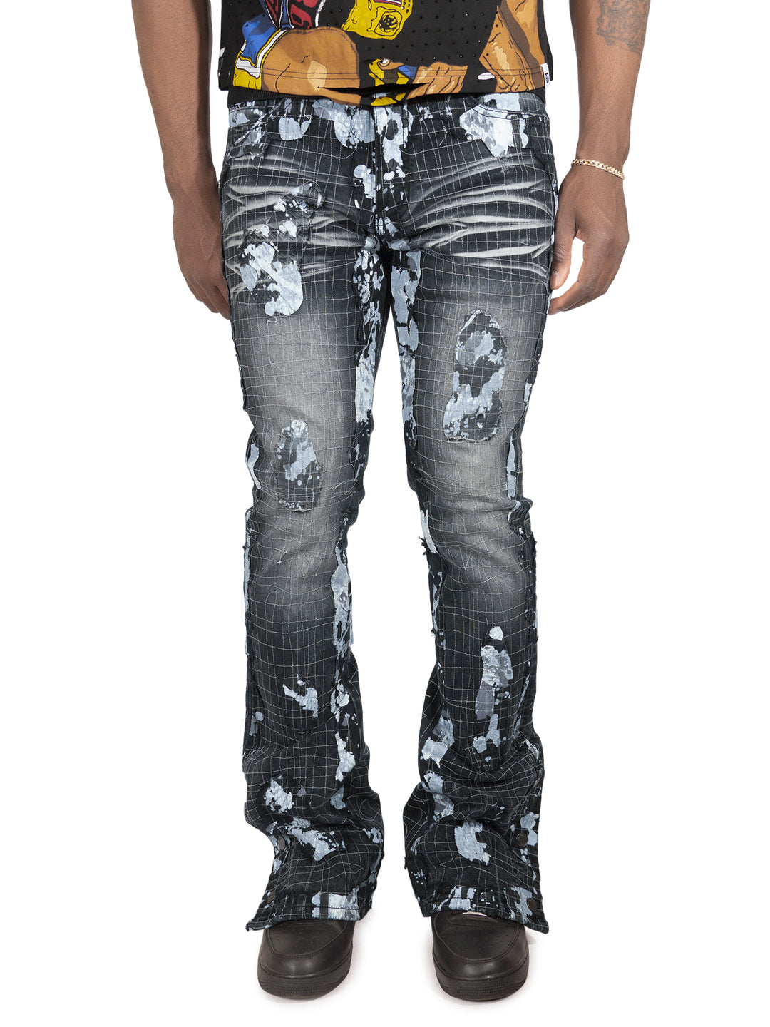 Jeans | F1733 Amoto Stacked - Black