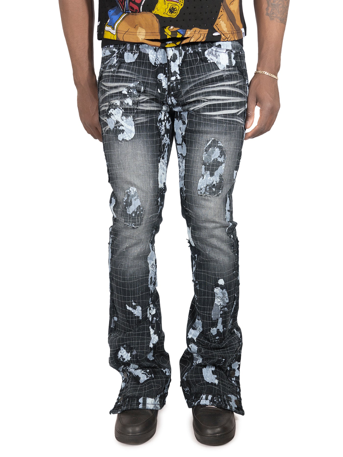 Jeans | F1733 Amoto Stacked - Black