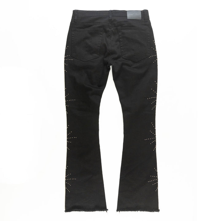 F1735 Spider Stacked Jeans - Black